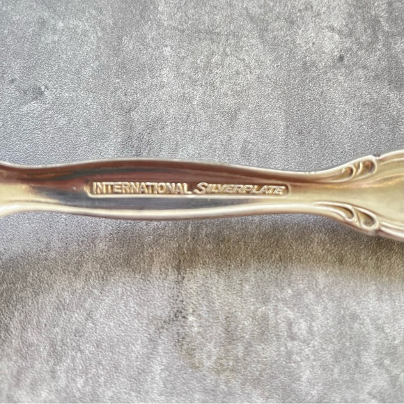 Vtg International Silverplate Flatware Pie Cake Server Interlude c1971 - Picture 5 of 6